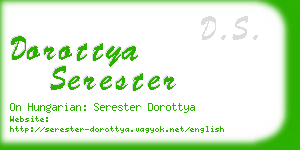 dorottya serester business card